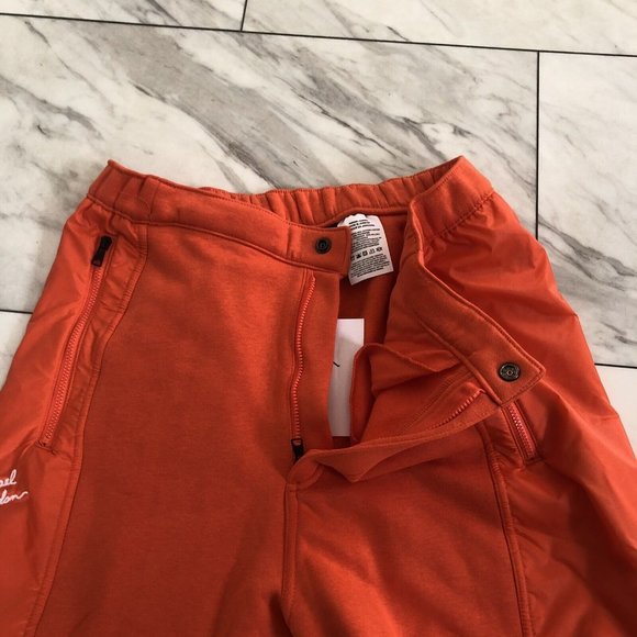 Nike Air Jordan Men's Flight MVP HBR 'Rush Orange' Jogger DV7594-817 size L - Picture 4 of 8